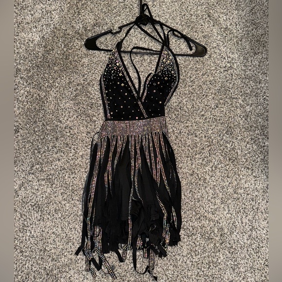 Punchy Blonde Texas Outlaw Black Romper - Picture 1 of 6